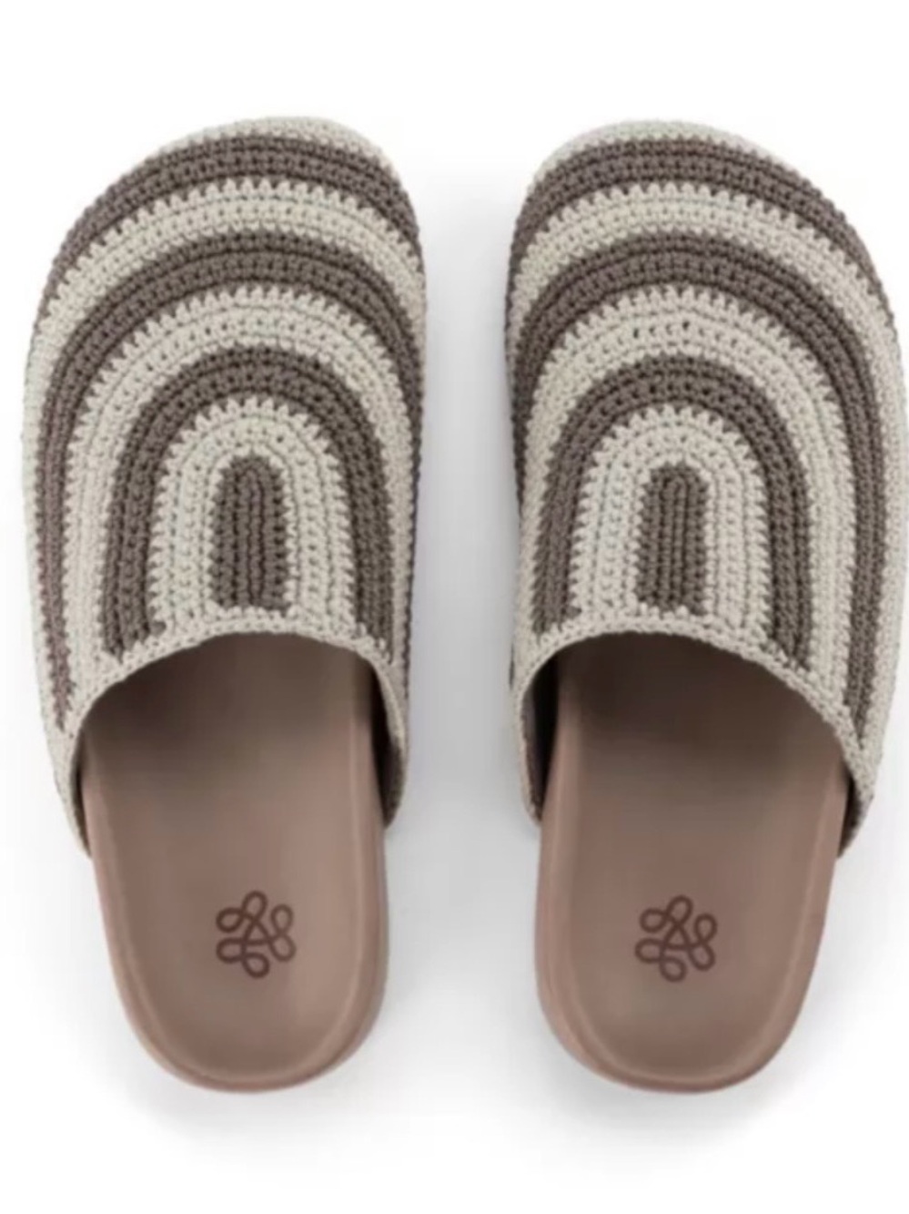 The Sak Bolinas Crochet Clog Shoe Leather Footbed Loungewear Comfy